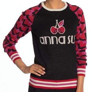 Anna Sui Cherries and Heart Sweater